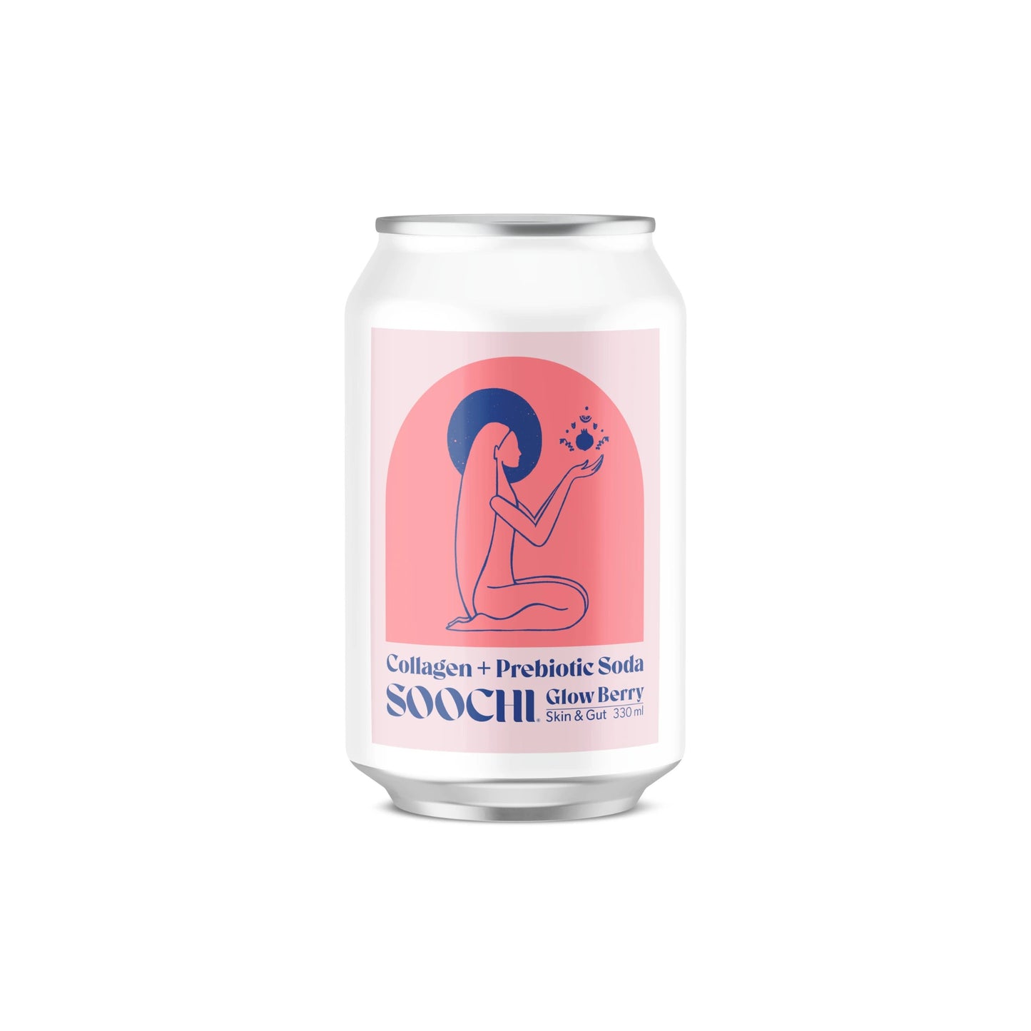 Soochi Drinks - Collagen + Prebiotic Soda - Glow Berry -4pk