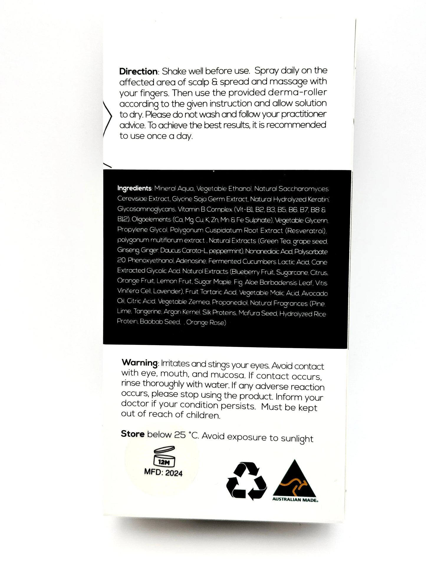 Dr Hamid Hair Regrowth Serum Package