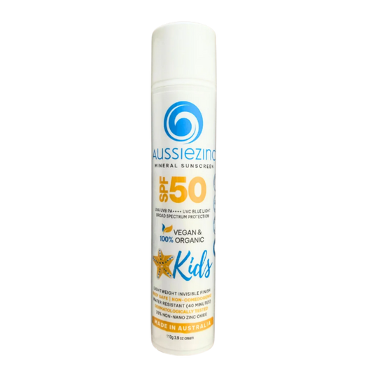 Kids SPF50+ Organic Mineral Zinc Sunscreen
